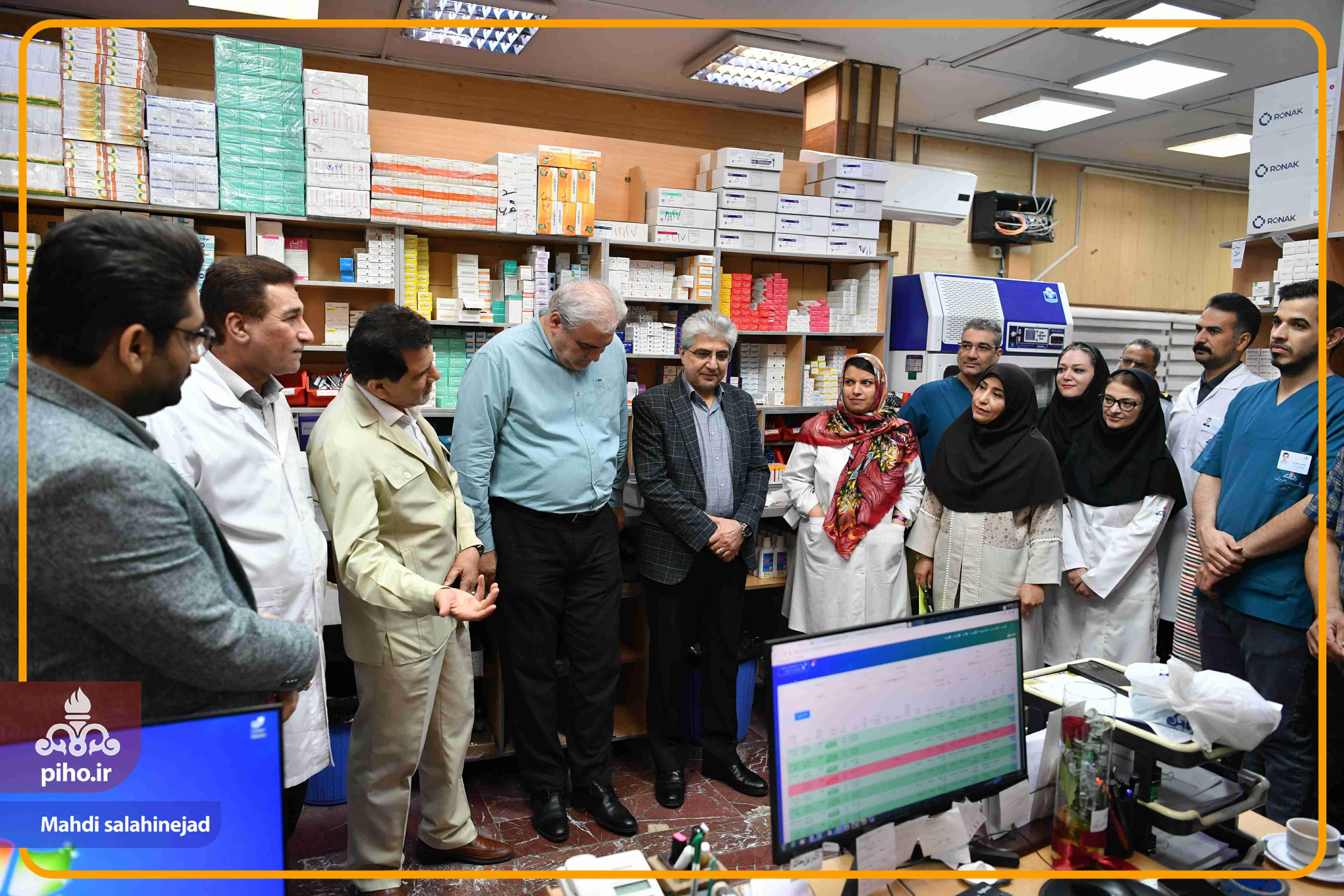 بازدید دکتر شجاع بیمارستان تهران 93