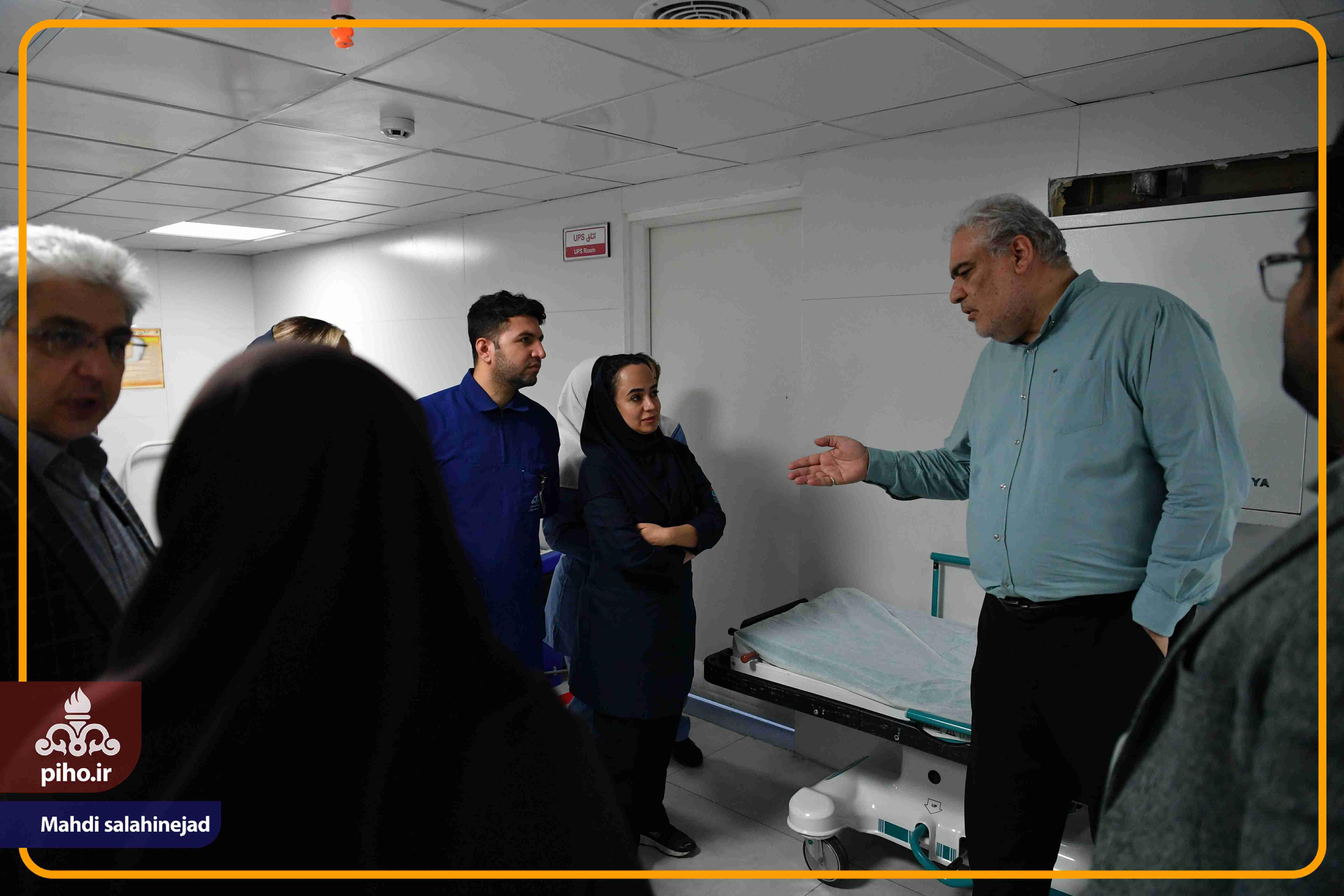 بازدید دکتر شجاع بیمارستان تهران 14